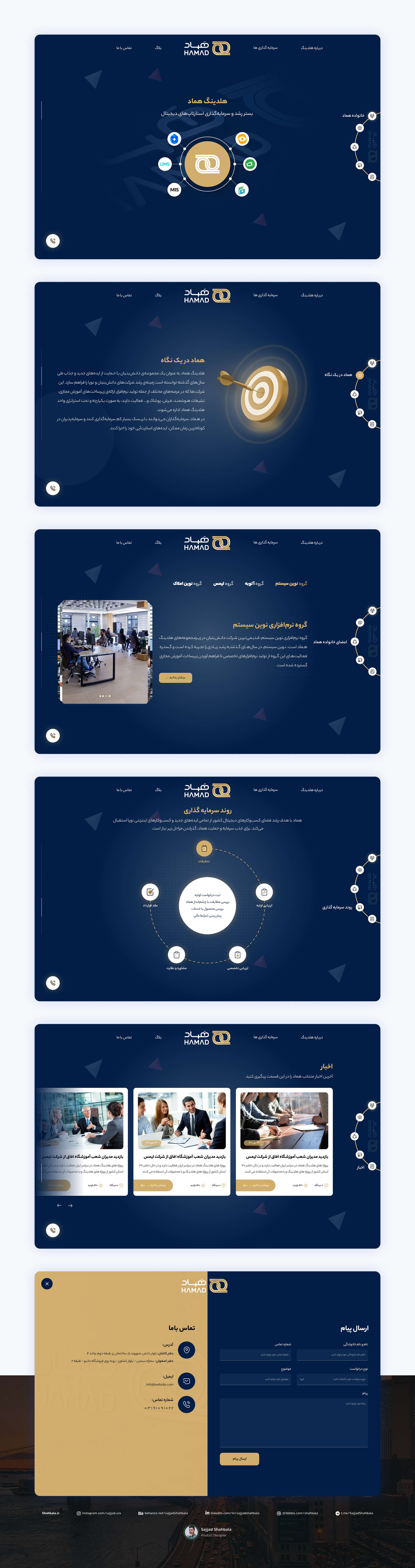 Holding Hamad – UI/UX Design - Sajjad Shahbala